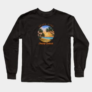 endless summer, fun summer artistic design v15 Long Sleeve T-Shirt